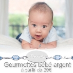 Voir nos gourmettes bébé ARGENT dès 29€