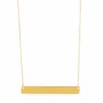 Collier prénom acier jaune Tiny