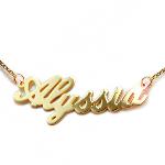 Collier prenom or 375 millième 