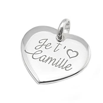 Pendentif coeur en argent 