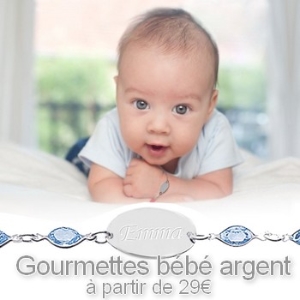 Voir nos gourmettes bébé ARGENT dès 29€