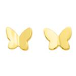 Boucles d'oreille bébé or - Papillons