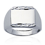 Bague femme chevaliere argent massif