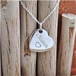 Pendentif coeur en argent 