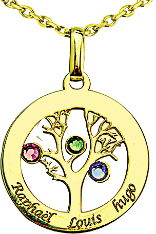 Pendentif arbre de vie or 375/1000