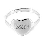 Bague femme coeur en argent, alliance ou fiancailles