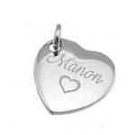 Pendentif coeur en argent 