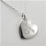 Pendentif coeur en argent 